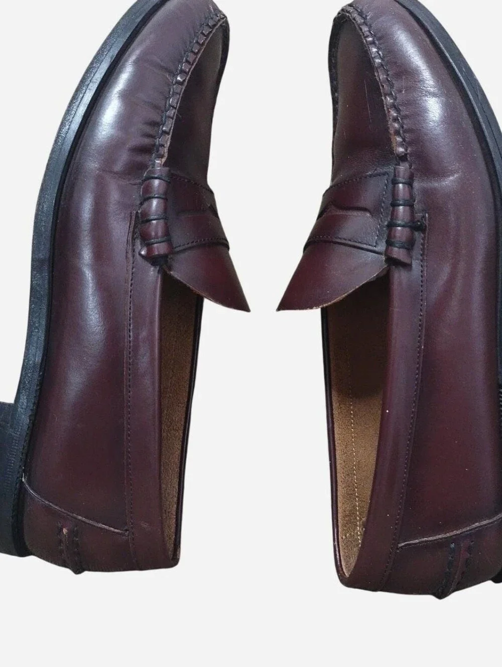 VTG Florsheim Classic Men’s Penny Loafers in Burgundy Size 8E All Leather
